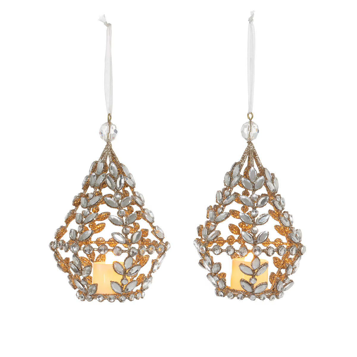 Gem Votive Ornament, Set of 2
