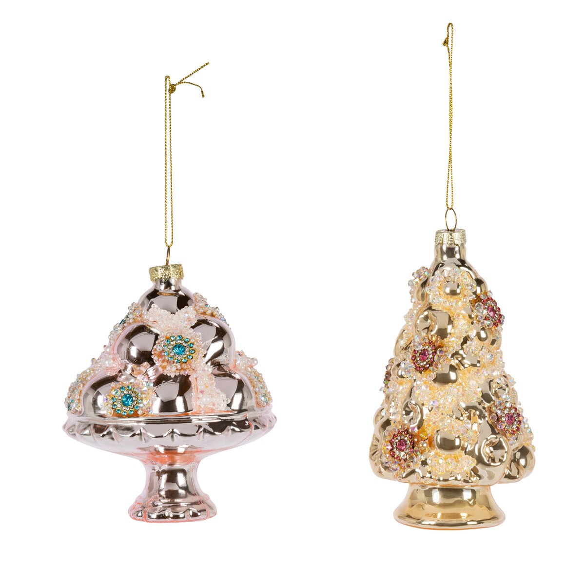 5"H Pink Ice Cream Ornament