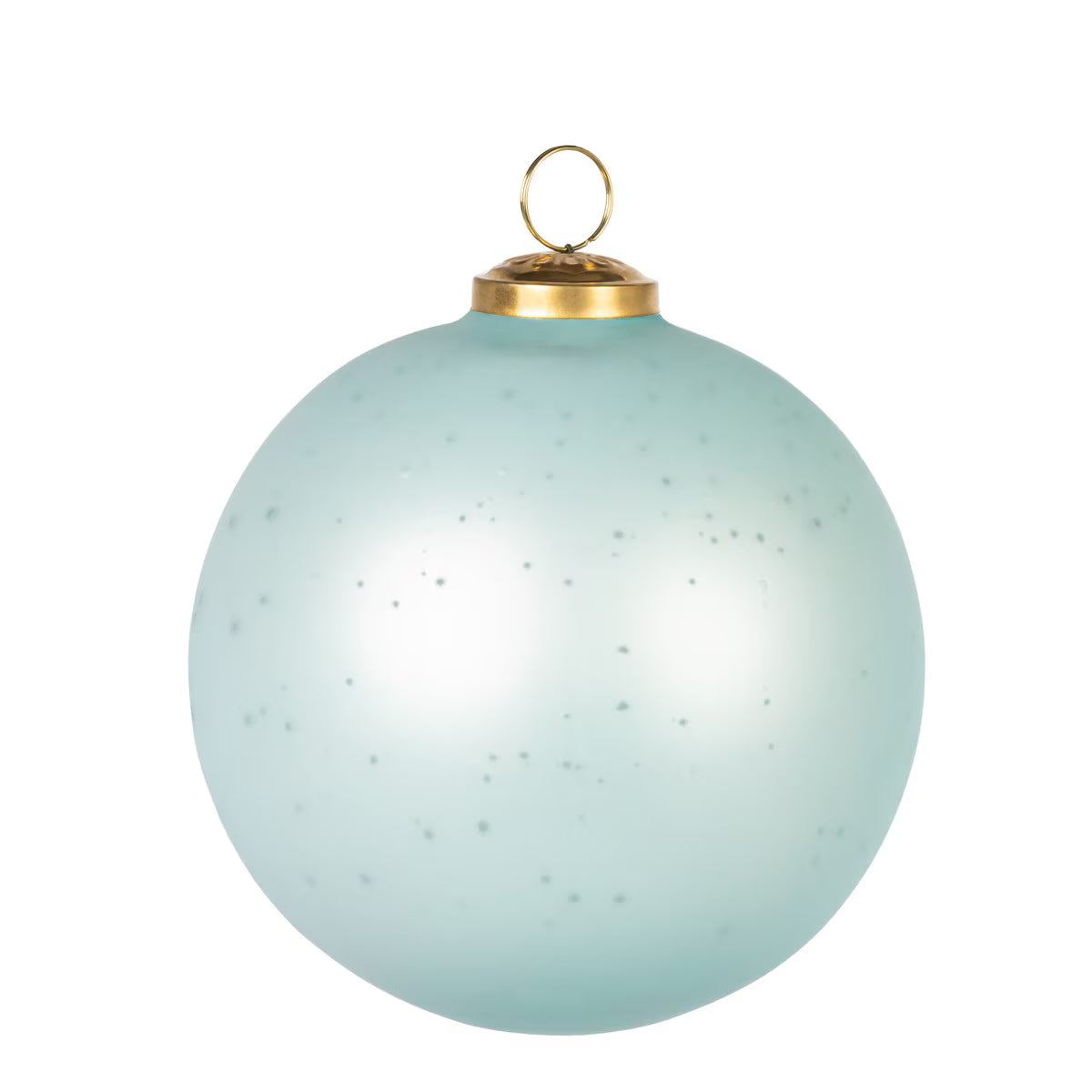 5" Matte Blue Glass Ornament